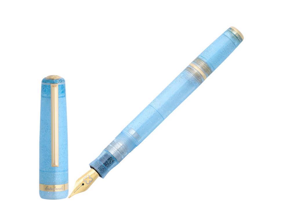 Stylo Plume Esterbrook JR Twinkle, Bleu, Plaqué or, EJRTW