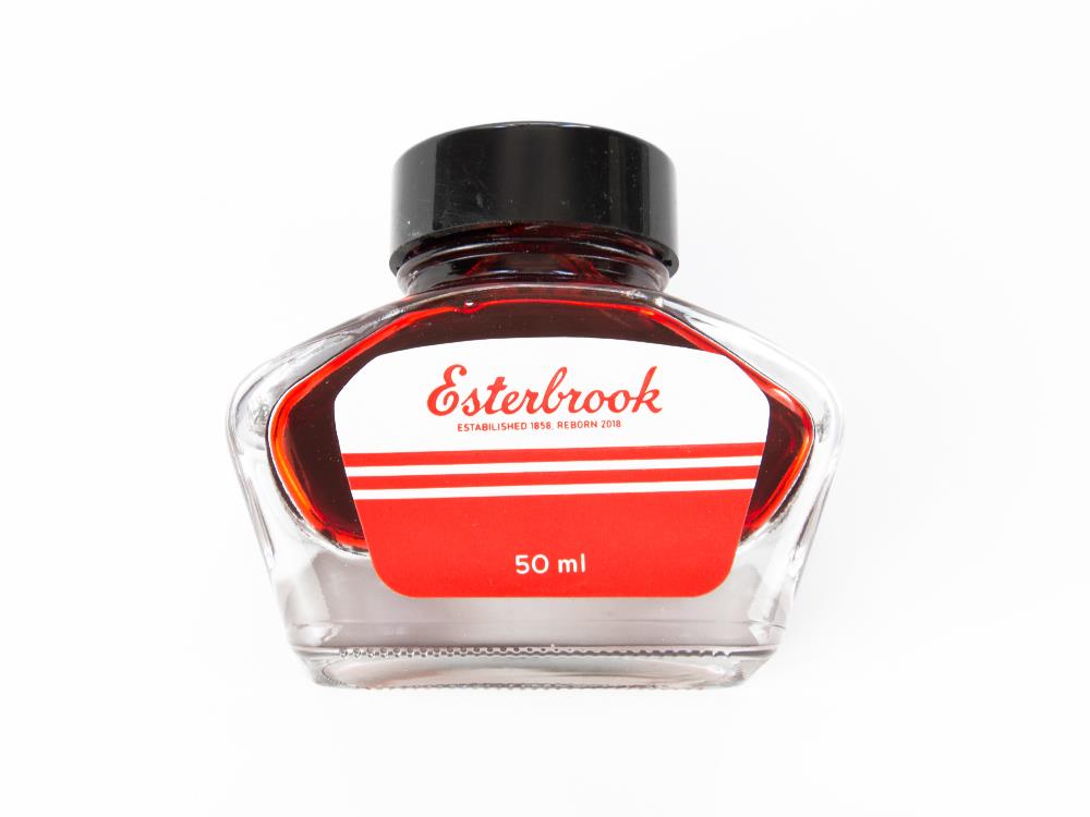 Encrier Esterbrook Scarlet, Rouge, 50ml, Verre, EINK-SCARLET