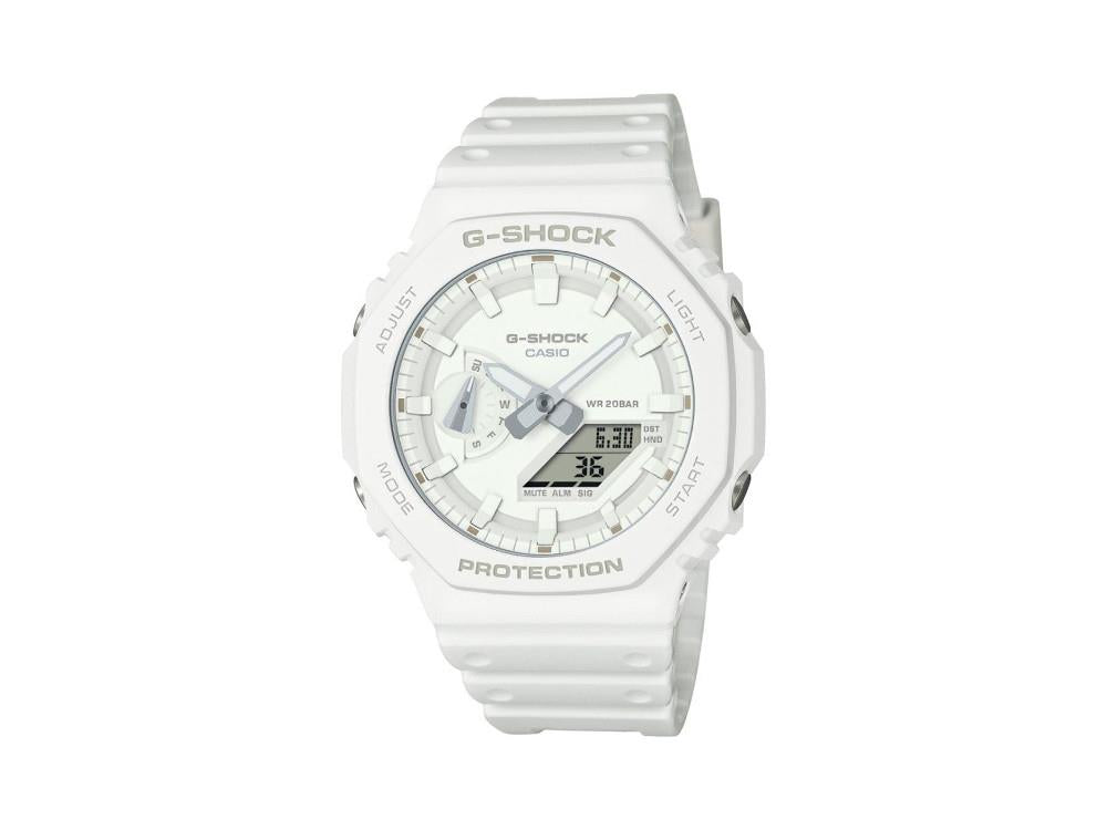 Montre à Quartz G-SHOCK Casio Classic, Blanc, 48.5 × 45.4mm, GA-2100-7A7ER