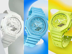 Montre à Quartz G-SHOCK Casio Classic, Résine biosourcée, Vert, GA-2100-9A9ER