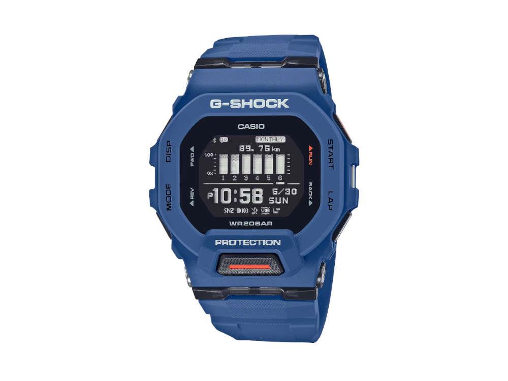 Montre à Quartz G-SHOCK Casio G-Squad, Résine, Noir, 48.4 × 45.9mm, GBD-200-2ER