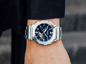 Montre à Quartz G-SHOCK Casio G-Steel, Bleu, 49.3mm × 44.4mm, GM-2110D-2BER