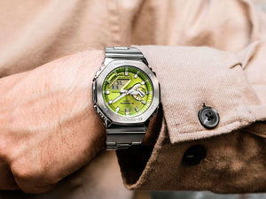 Montre à Quartz G-SHOCK Casio G-Steel, Vert, 49.3mm × 44.4mm, GM-2110D-3AER