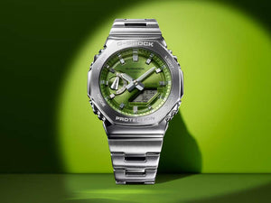 Montre à Quartz G-SHOCK Casio G-Steel, Vert, 49.3mm × 44.4mm, GM-2110D-3AER