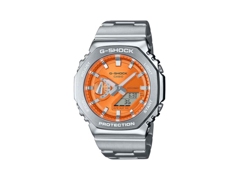 Montre à Quartz G-SHOCK Casio G-Steel, Orange, 49.3mm × 44.4mm, GM-2110D-4AER