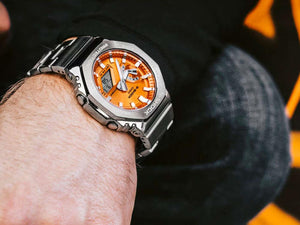 Montre à Quartz G-SHOCK Casio G-Steel, Orange, 49.3mm × 44.4mm, GM-2110D-4AER