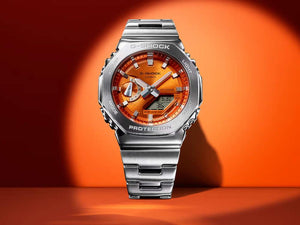 Montre à Quartz G-SHOCK Casio G-Steel, Orange, 49.3mm × 44.4mm, GM-2110D-4AER