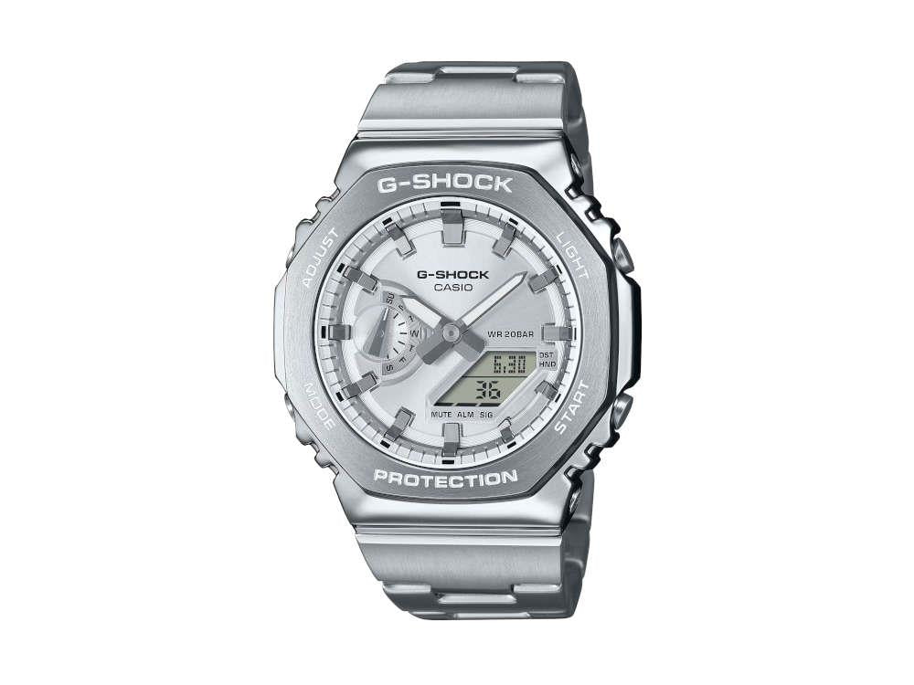 Montre à Quartz G-SHOCK Casio G-Steel, Argent, 49.3mm × 44.4mm, GM-2110D-7AER