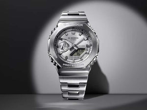 Montre à Quartz G-SHOCK Casio G-Steel, Argent, 49.3mm × 44.4mm, GM-2110D-7AER