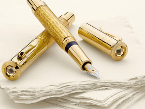 Plume Graf von Faber-Castell Pen of the Year 2012, Chêne fossile,Or 24K