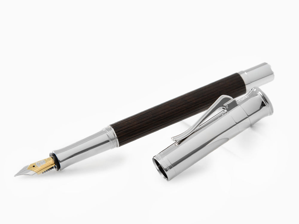 Stylo Plume Graf von Faber-Castell Classic, Bois de grenadille, Platine