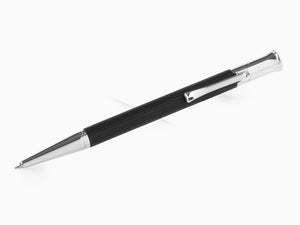 Stylo bille Graf von Faber-Castell Classic, Bois d'ébène, Attributs platine