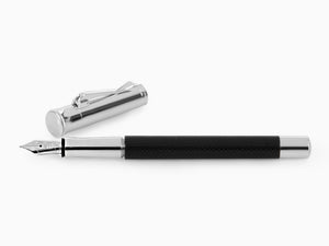 Stylo Plume Graf von Faber-Castell Guilloche, Resine précieuse, Noir