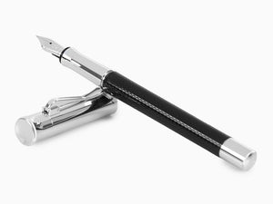 Stylo Plume Graf von Faber-Castell Guilloche, Resine précieuse, Noir