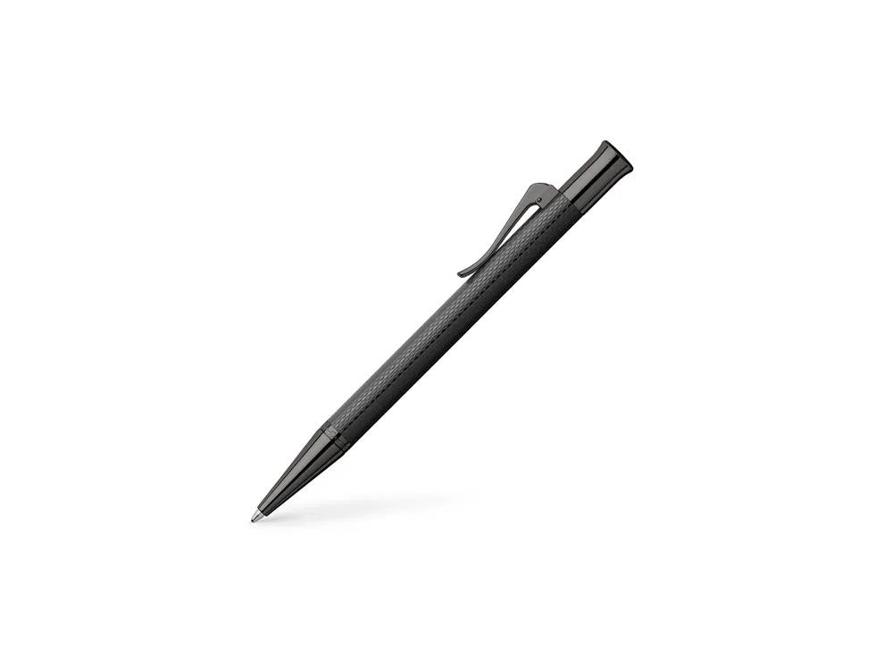 Stylo bille Graf von Faber-Castell Guilloche Black Edition Résine, PVD, 145268