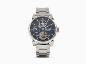 Montre Automatique Ingersoll Swing, 45 mm, Bleu, Phase lunaire, GMT, I07501