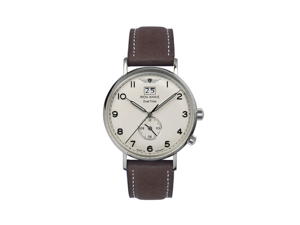 Montre à Quartz Iron Annie Amazonas Impression, Beige, 41 mm, GMT, Jour, 5940-5