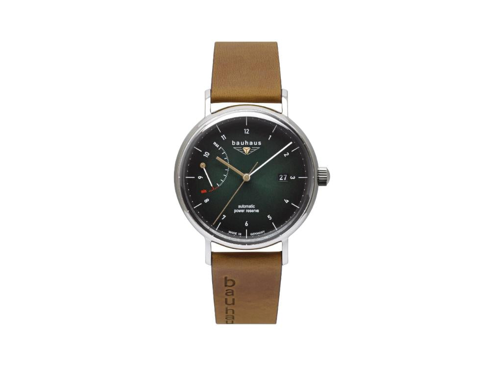 Montre Automatique Bauhaus, Vert, 41 mm, Jour, 2160-4