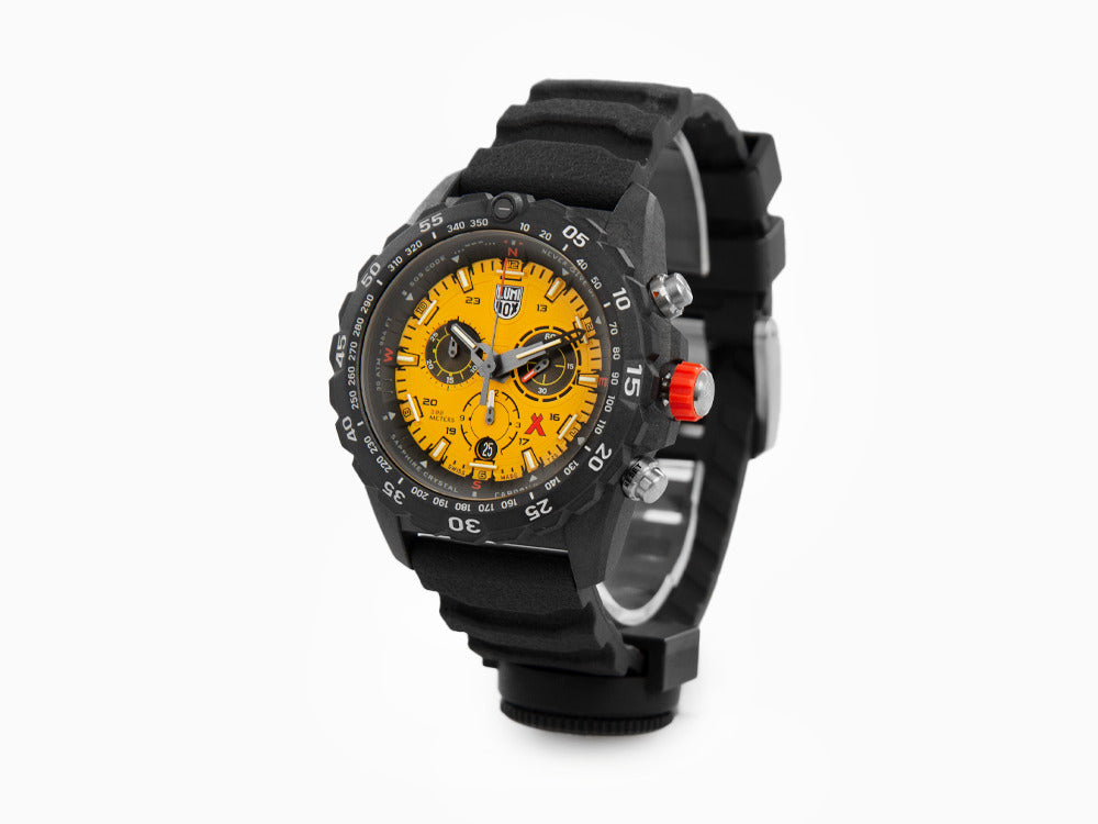 Montre à Quartz Luminox Bear Grylls Survival, CARBONOX, Jaune, 45 mm, XB.3745