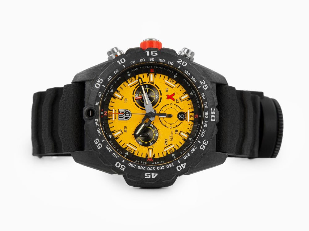 Montre à Quartz Luminox Bear Grylls Survival, CARBONOX, Jaune, 45 mm, XB.3745