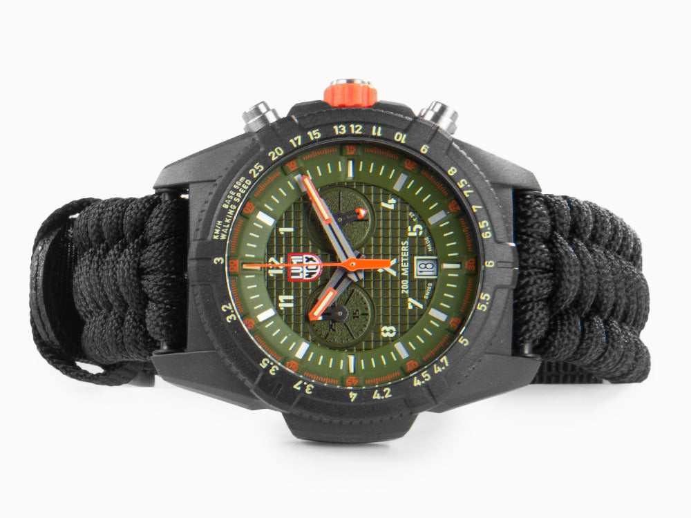 Montre à Quartz Luminox Bear Grylls Survival Land, Vert, 45mm, Paracord, XL.3797