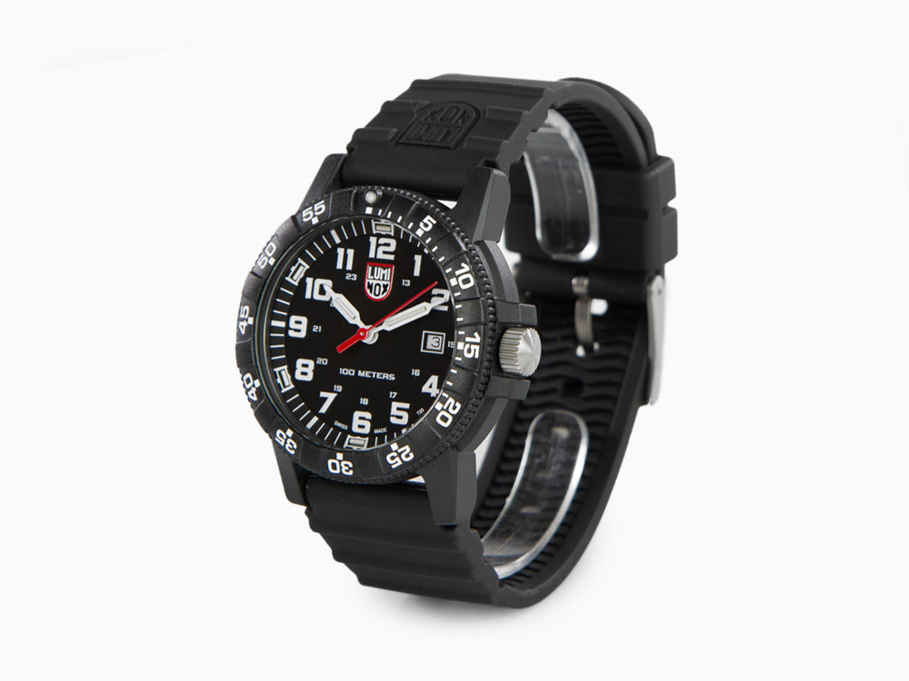 Montre à Quartz Luminox Leatherback Sea Turtle Giant, Noir, Carbone, 44mm