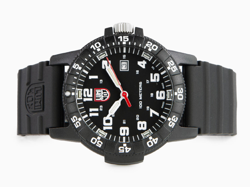 Montre à Quartz Luminox Leatherback Sea Turtle Giant, Noir, Carbone, 44mm