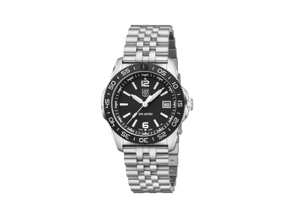 Montre à Quartz Luminox Sea Pacific Diver Ripple Collection, Noir, XS.3122M