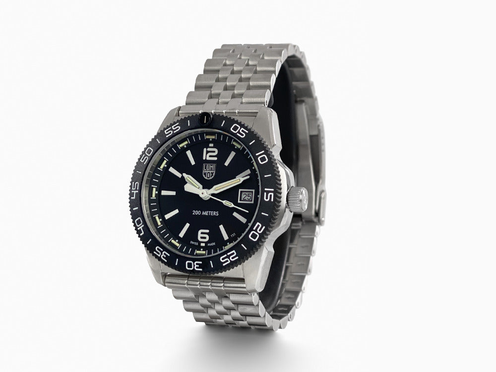 Montre à Quartz Luminox Sea Pacific Diver Ripple Collection, Noir, XS.3122M