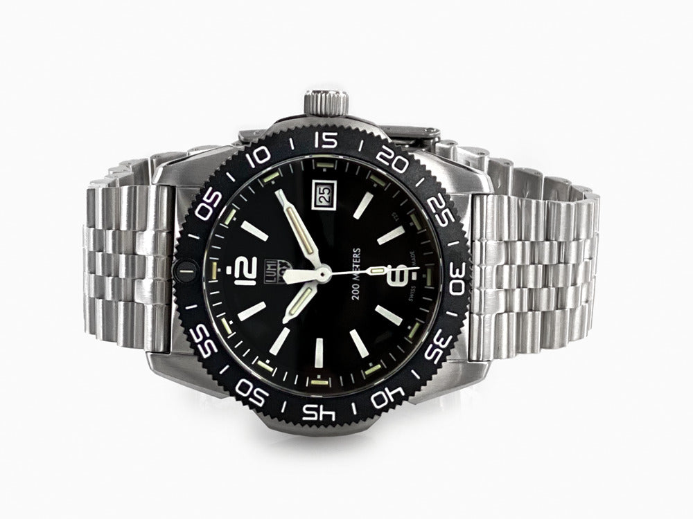 Montre à Quartz Luminox Sea Pacific Diver Ripple Collection, Noir, XS.3122M