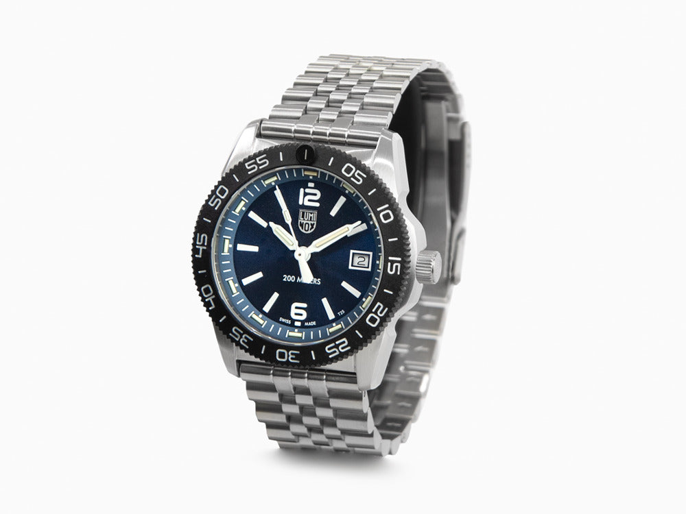 Montre à Quartz Luminox Sea Pacific Diver Ripple Collection, Bleu, XS.3123M.SET