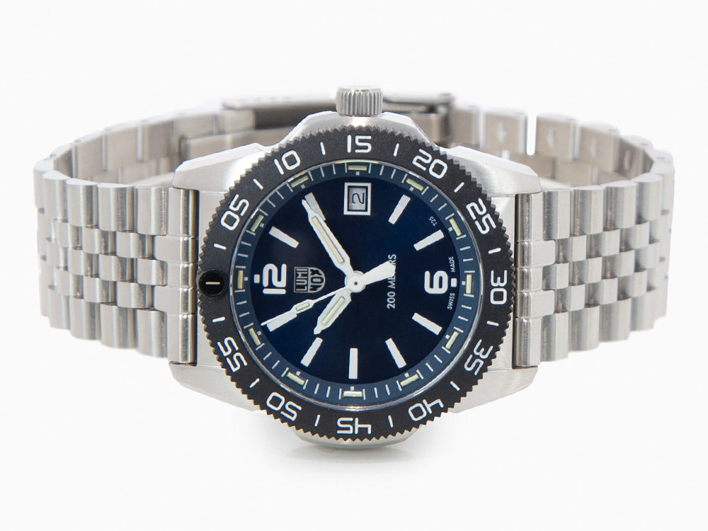 Montre à Quartz Luminox Sea Pacific Diver Ripple Collection, Bleu, XS.3123M.SET