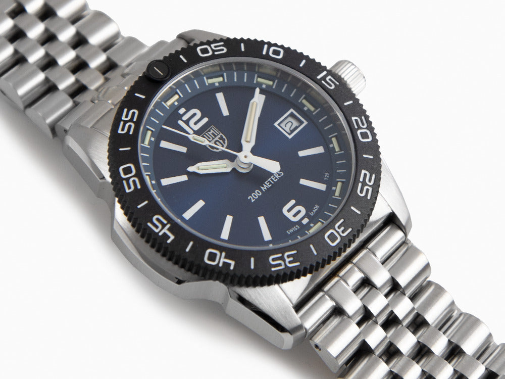 Montre à Quartz Luminox Sea Pacific Diver Ripple Collection, Bleu, XS.3123M.SET