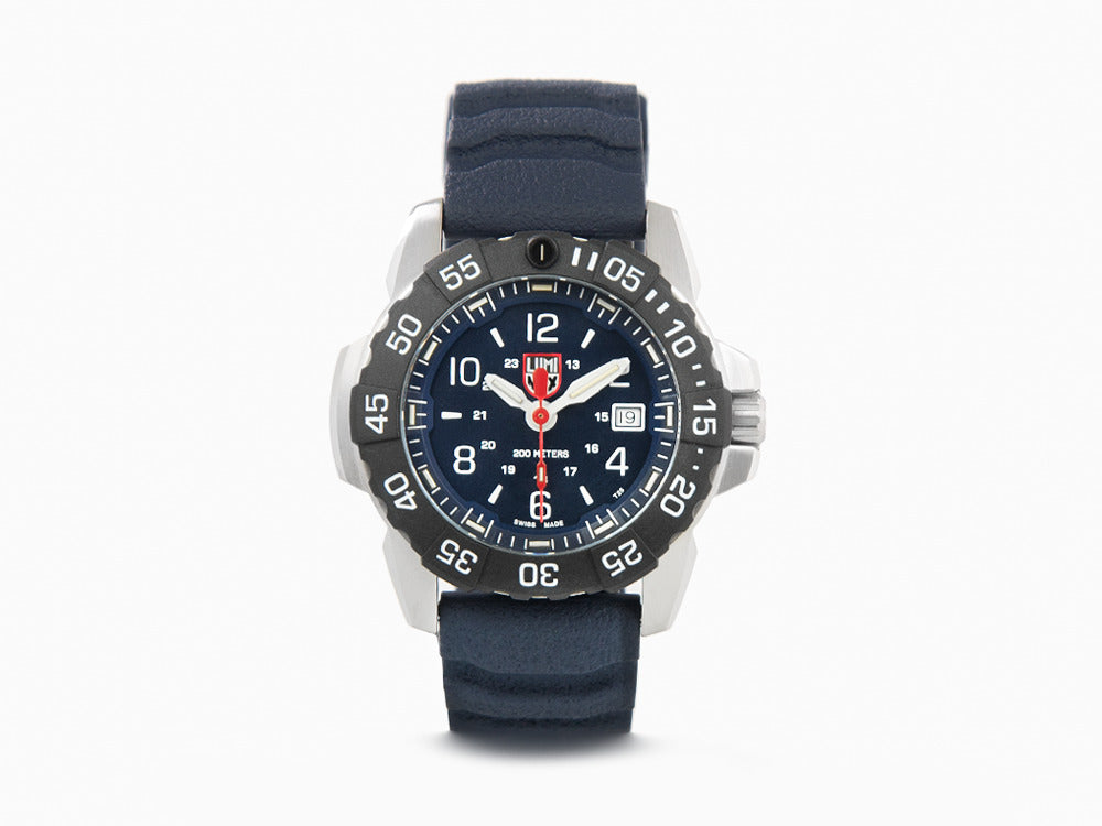 Montre à Quartz Luminox Navy Seal Steel 3250 Time Date Series, Bleu, XS.3253.CB