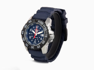 Montre à Quartz Luminox Navy Seal Steel 3250 Time Date Series, Bleu, XS.3253.CB