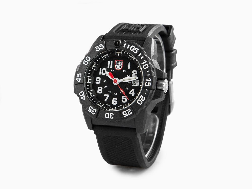 Montre à quartz Luminox Sea Navy Seal 3502, Carbone, 45mm, 20 atm, Polyuréthane