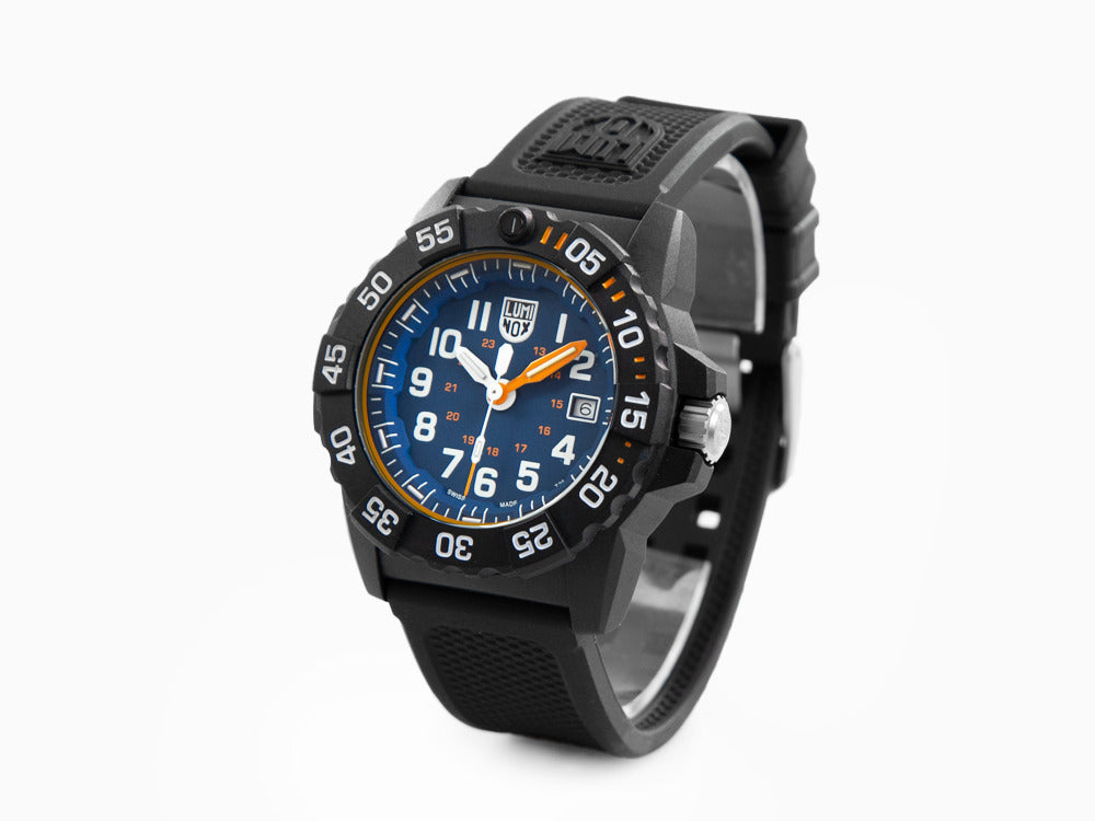 Montre Luminox Navy Seal Foundation, Bleu, CARBONOX, 45 mm, 20 atm, XS.3503.NSF