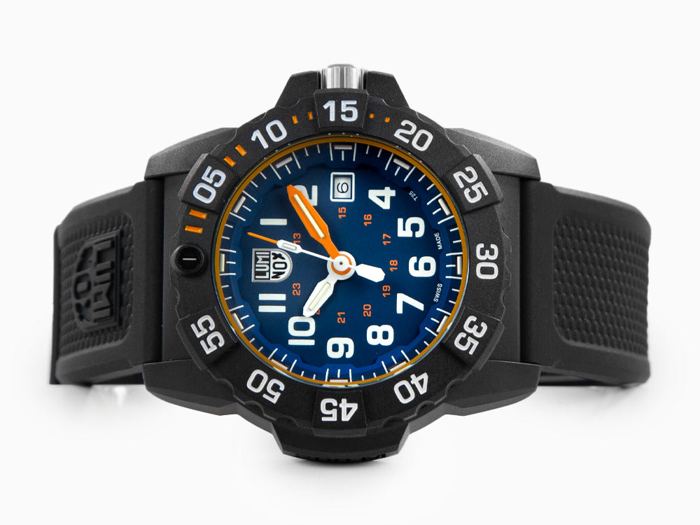 Montre Luminox Navy Seal Foundation, Bleu, CARBONOX, 45 mm, 20 atm, XS.3503.NSF