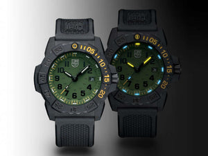 Montre à Quartz Luminox Sea Navy Seal, Vert, CARBONOX™, 45 mm, XS.3517.NSF.SET