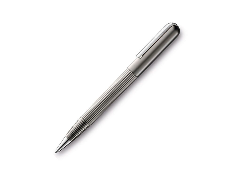 Stylo bille Lamy Imporium, Titane, Guilloche, Platiné, 1227956