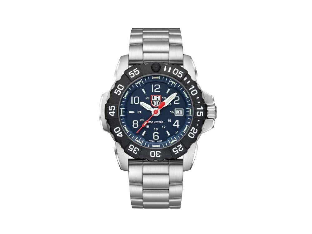 Montre à Quartz Luminox Navy Seal Steel 3250 Time Date Series, Bleu, XS.3254.CB