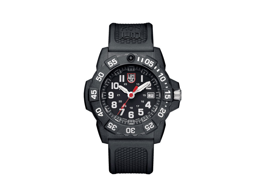 Montre à quartz Luminox Sea Navy Seal 3502, Carbone, 45mm, 20 atm, Polyuréthane