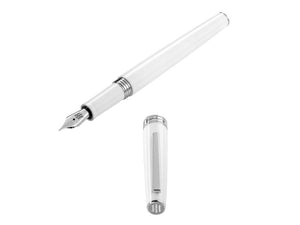 Stylo Plume Montegrappa Armonia Frost, Résine, Blanc, ISA1R-AW