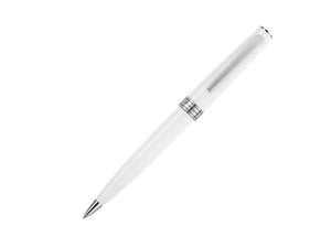 Stylo bille Montegrappa Armonia Frost, Résine, Blanc, ISA1RBAW