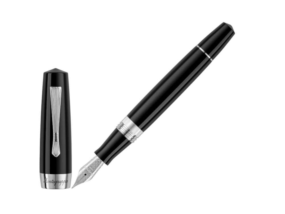 Stylo Plume Montegrappa Elmo 02 Plus Night, Plume Acier, ISE2R-A-010