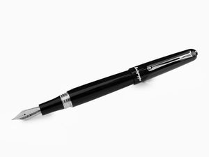 Stylo Plume Montegrappa Elmo 01, Résine Noire, ISEOR-AC