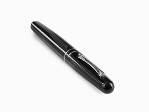 Roller Montegrappa Elmo 01, Résine Noire, Acier Inoxydable, ISEORRAC