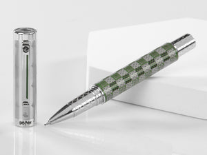 Roller Montegrappa Harry Potter Slytherin, Acier inoxidable, Vert, ISHPRRST