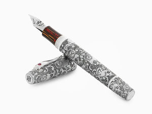 Stylo Plume Montegrappa Skulls & Roses, Edition Limitée, ISSKN-SE