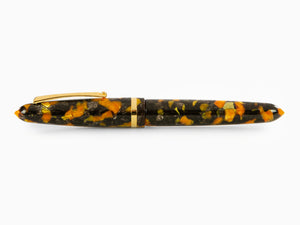 Stylo Plume Montegrappa Venetia Havana Amber, Ambre, Acier, ISVEN_AO